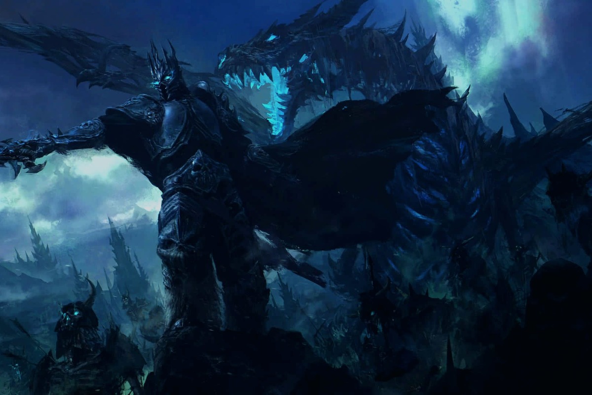Guerrero oscuro con dragón